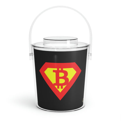 Super B Ice Bucket with Tongs