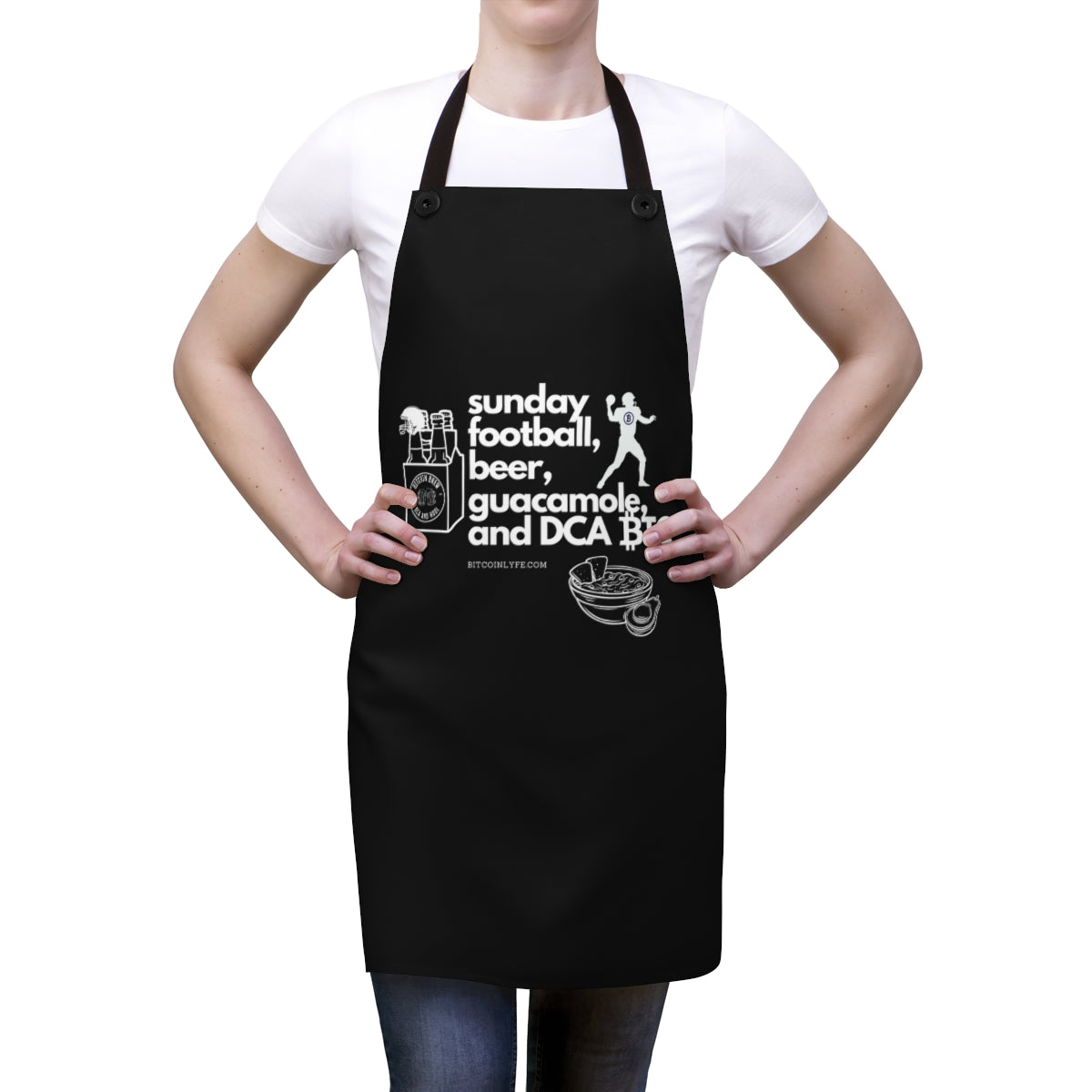 Guacamole and DCA BTC Apron