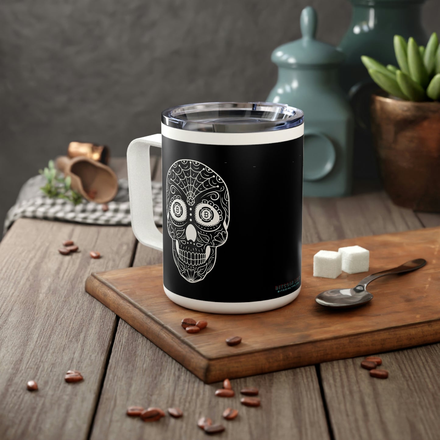 Día de los Muertos BTC 10oz Insulated Coffee Mug, Seis