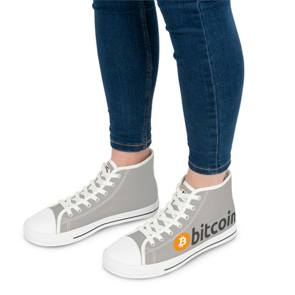 Bitcoin Women's High Top Sneakers, BTC1