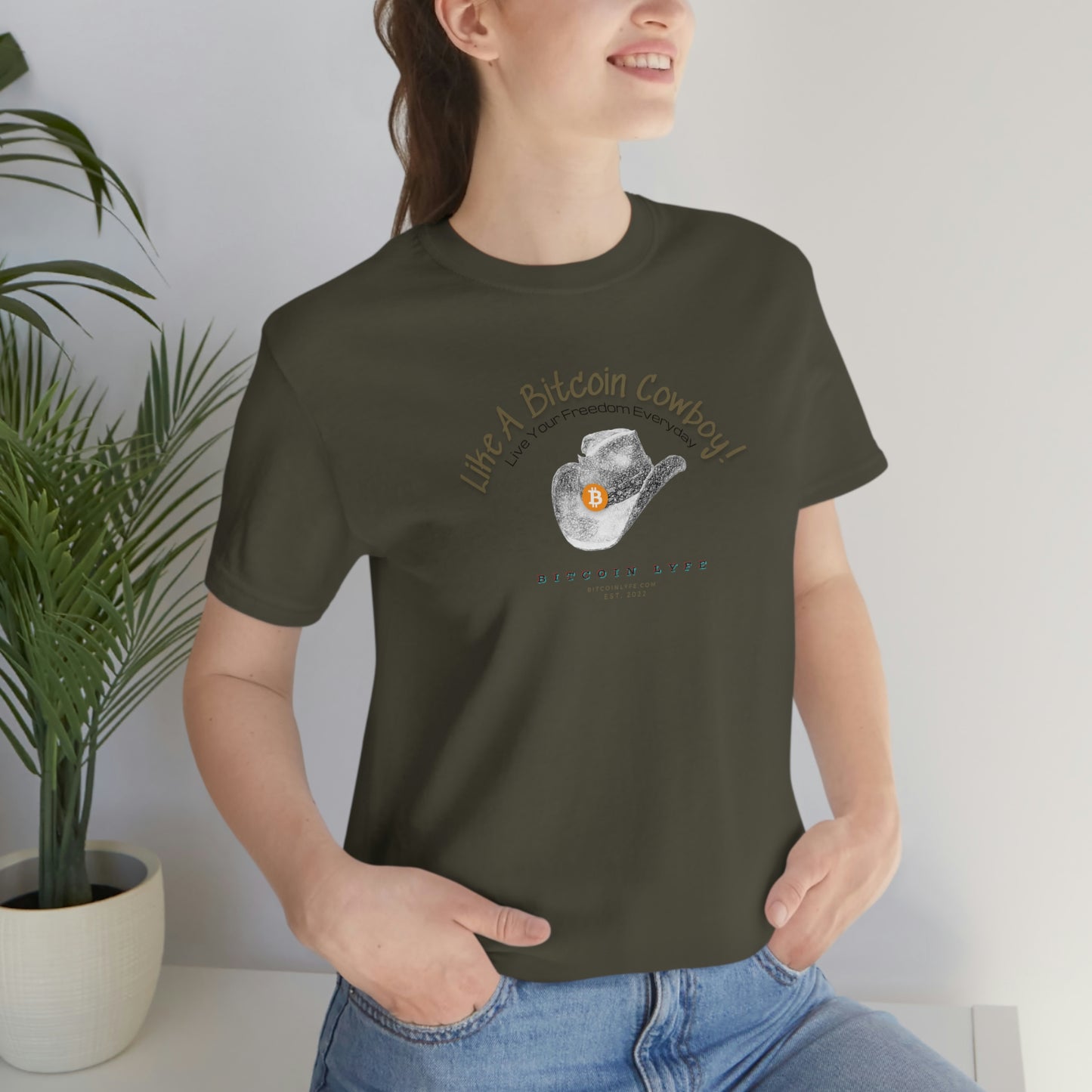 Bitcoin LYFE BTC Cowboy T-Shirt