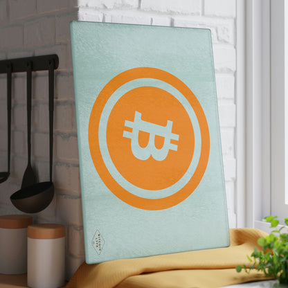 Bitcoin Glass Cutting Board, BTC5