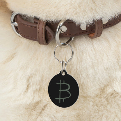 Bitcoin Pet Tag, BTC8