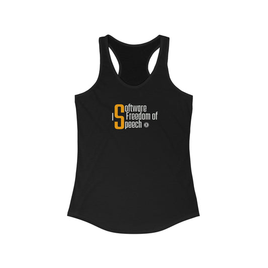 Bitcoin LYFE SW Free Speech Women's Racerback Tank