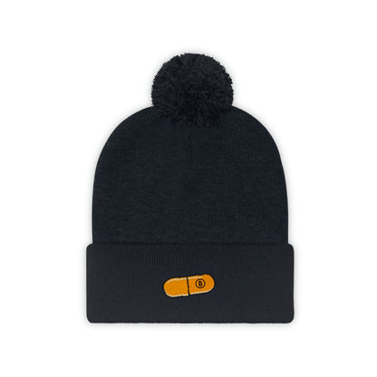 Orange Pill #2 Pom Pom Beanie