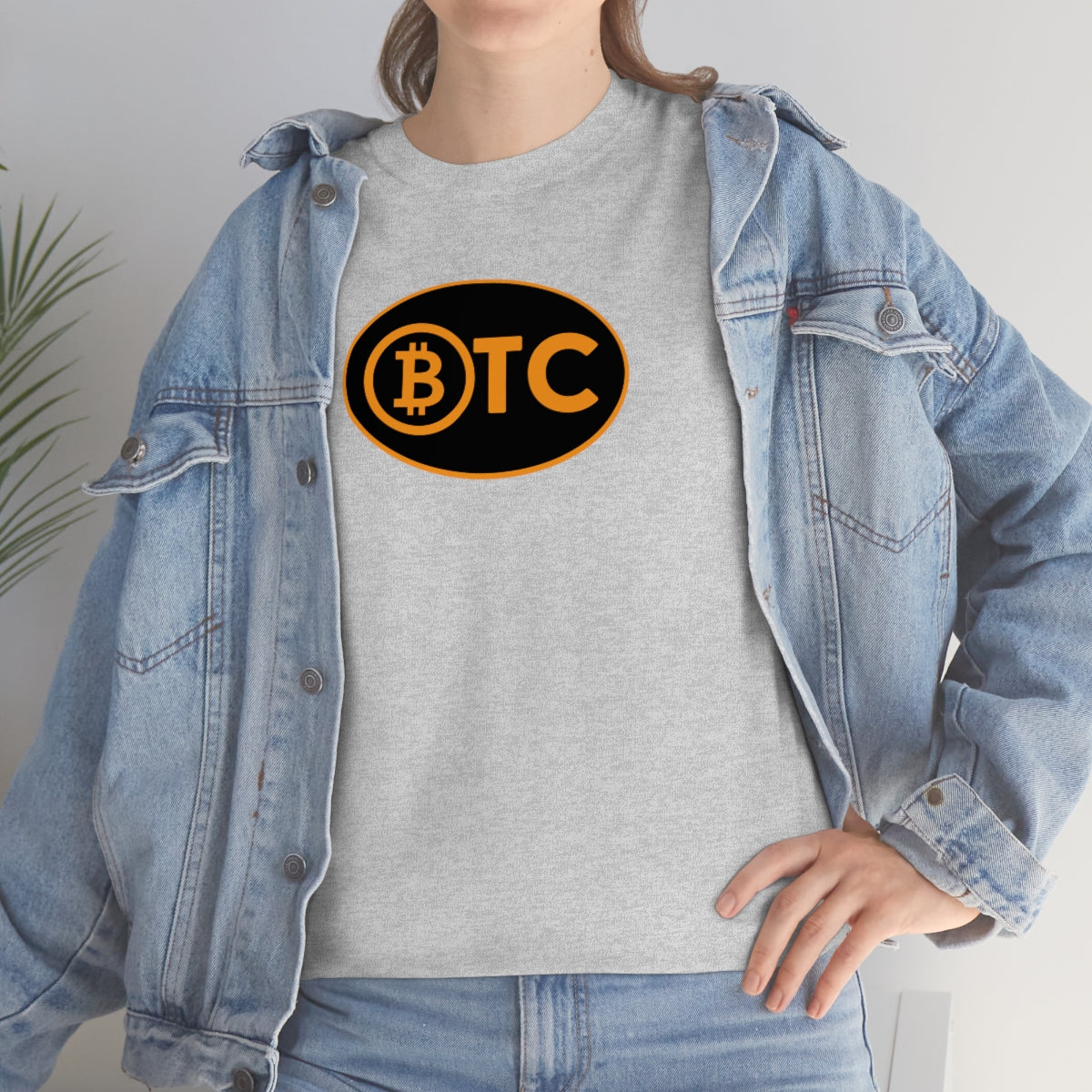 BTC Oval #5 Cotton T-Shirt, Blackout Version