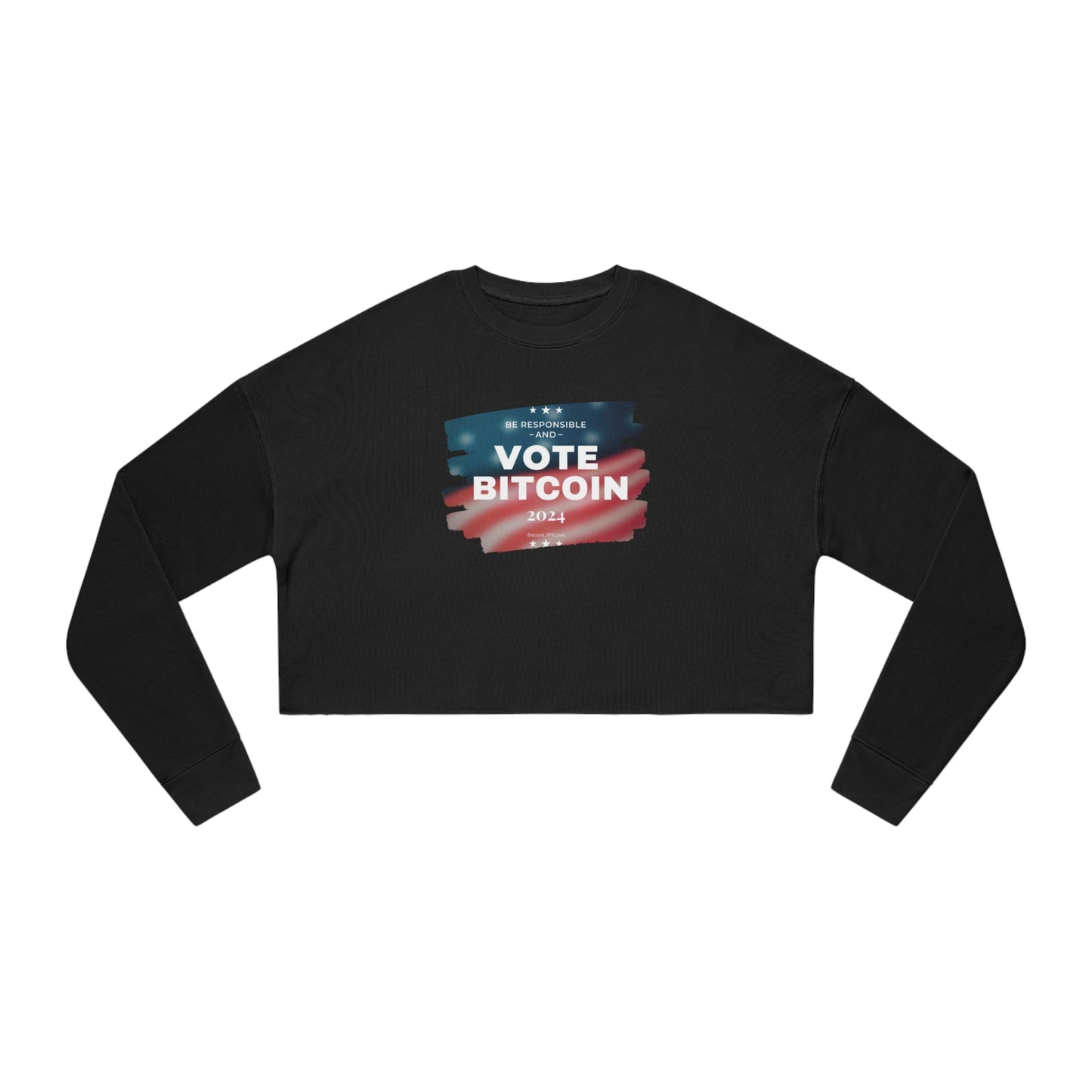 Vote - Responsibility Women's Cropped Sweatshirt