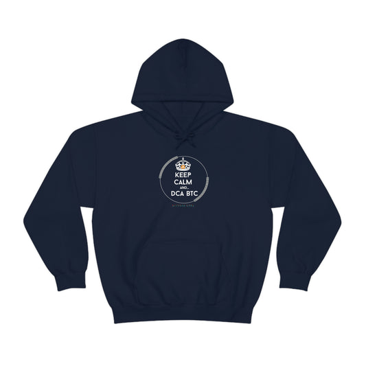 Keep Calm and DCA BTC Hooded Sweatshirt