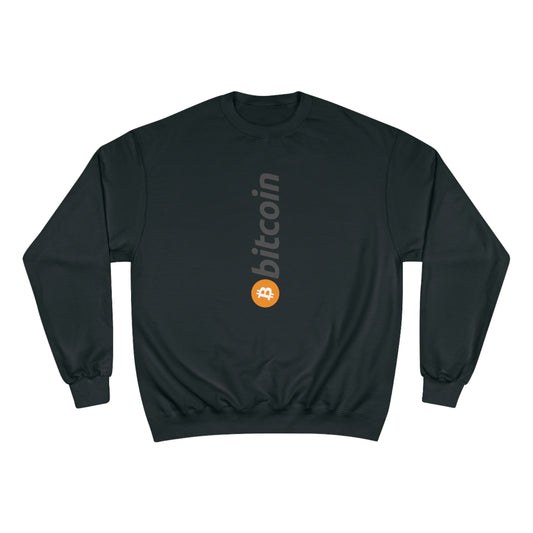 Bitcoin Champion Sweatshirt, BTC1 Vertical