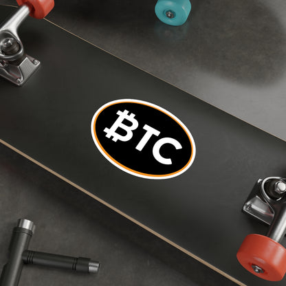 BTC #4 Oval Stickers, Blackout Version