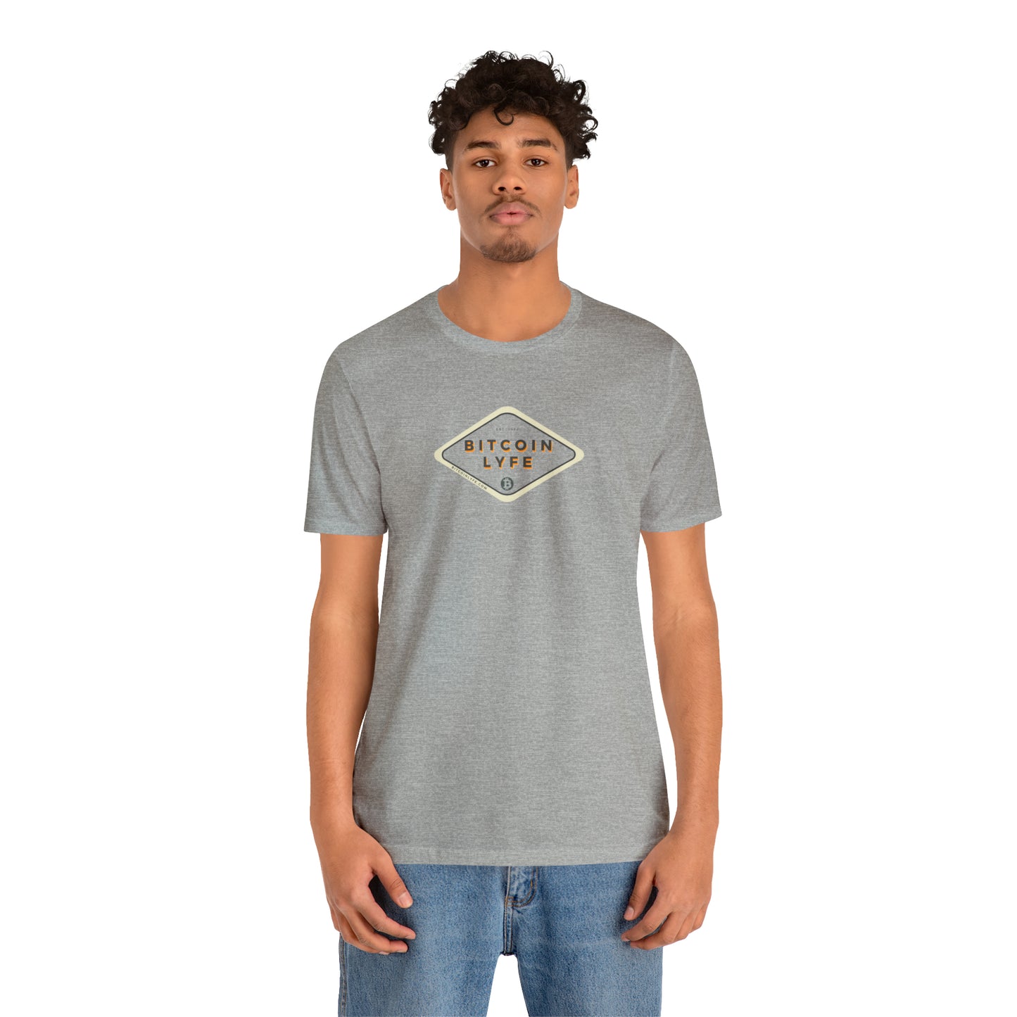 Bitcoin LYFE (Transparent) Short Sleeve T-Shirt