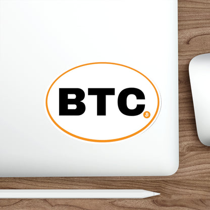 BTC #3 Oval Stickers