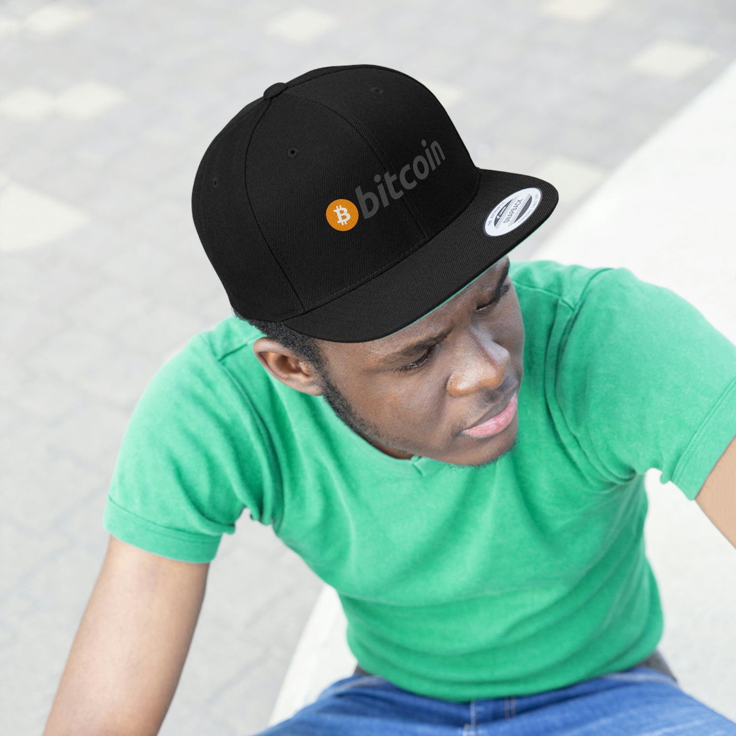 BTC1 Bitcoin Flat Bill Hat, Four Colors