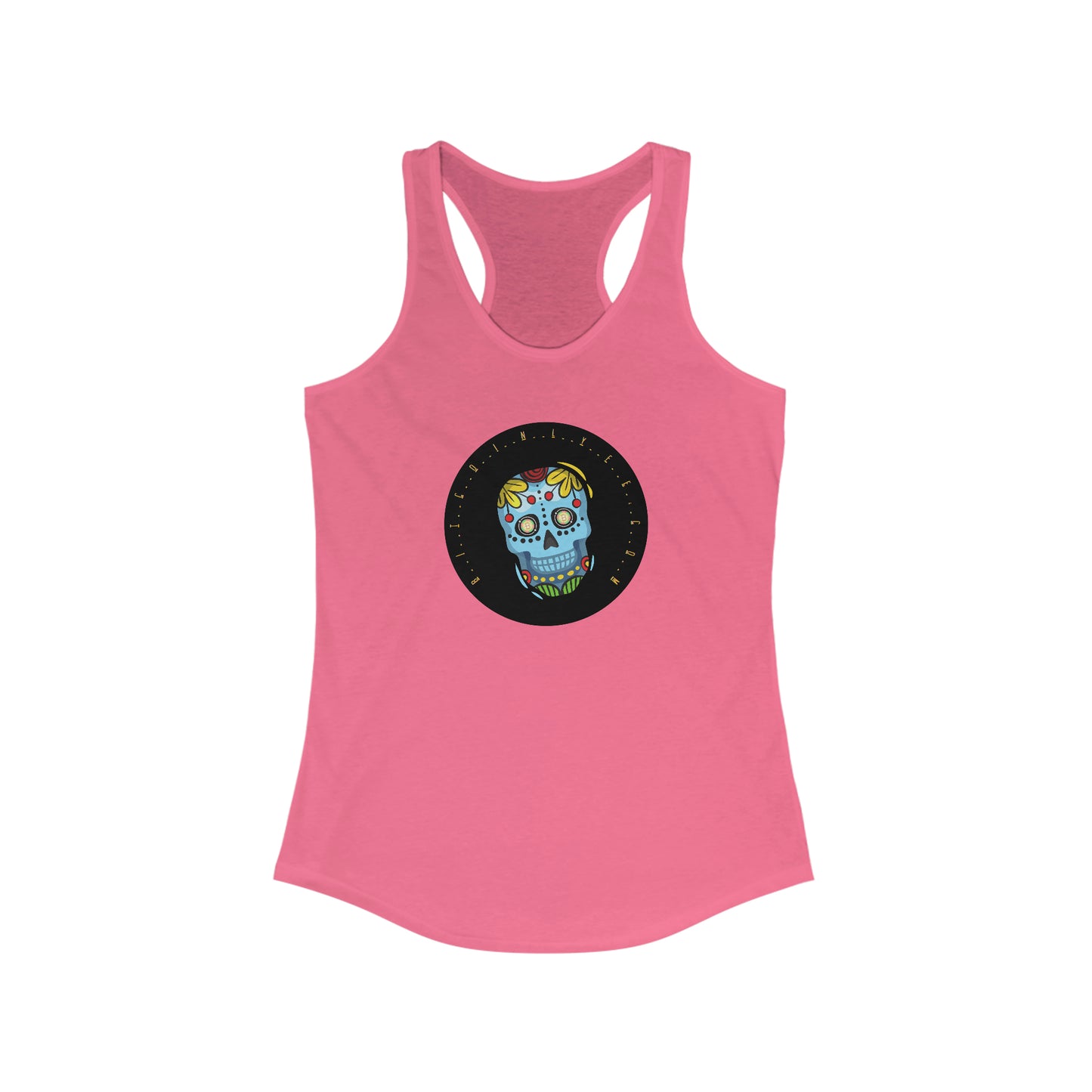 Día de los Muertos BTC Women's Racerback Tank, Diecinueve