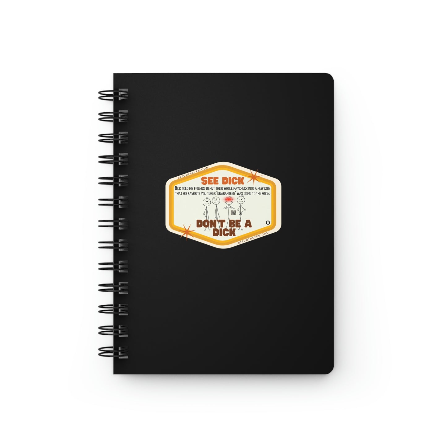 Crypto Dick Spiral Bound Journal, Moon