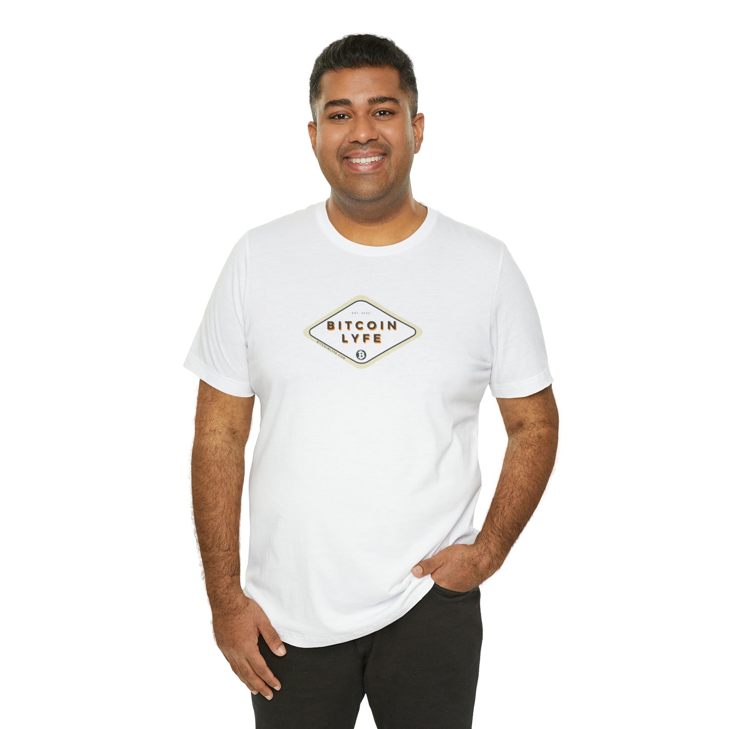 Bitcoin LYFE (Transparent) Short Sleeve T-Shirt