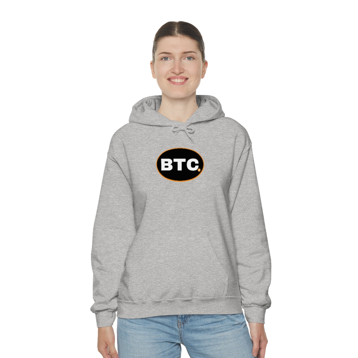 Bitcoin Oval #3 Hoodie, Blackout Version