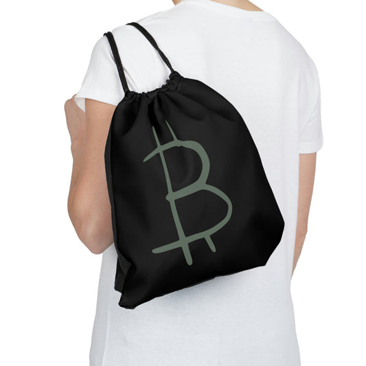 Bitcoin Outdoor Drawstring Bag, BTC8