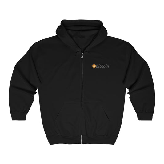 Bitcoin Heavy Blend™ Full Zip Hooded Sweatshirt, BTC1