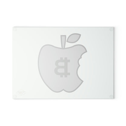 The B Apple Glass Cutting Board