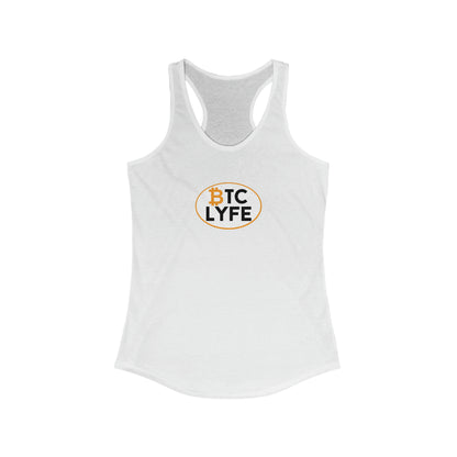Bitcoin LYFE (Oval) Racerback Tank