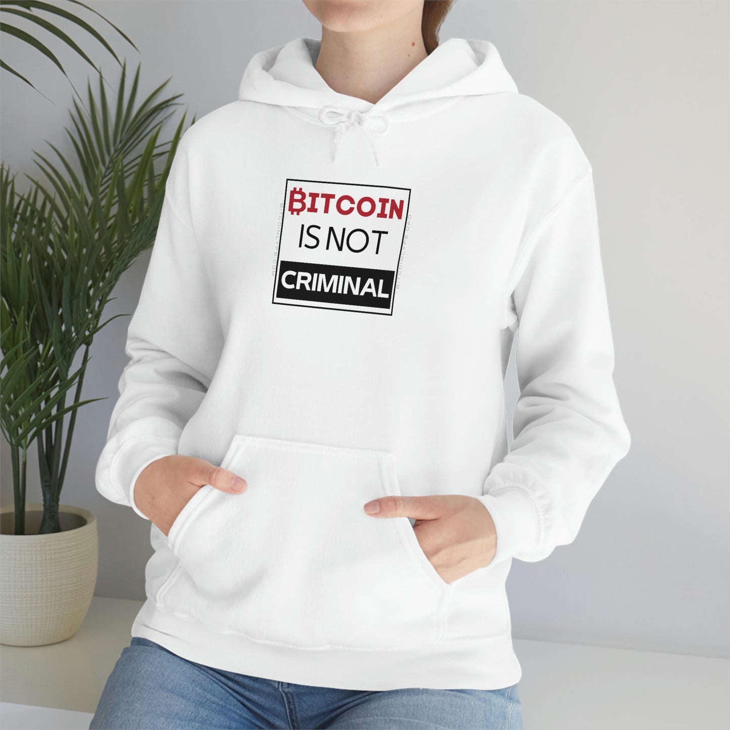 Bitcoin is Not Criminal Hooded Sweatshirt