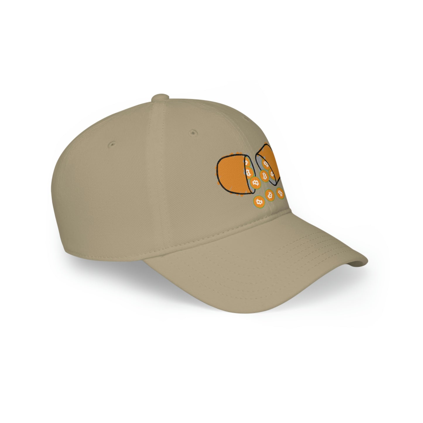 Orange Pill #1 Low Profile Baseball Cap