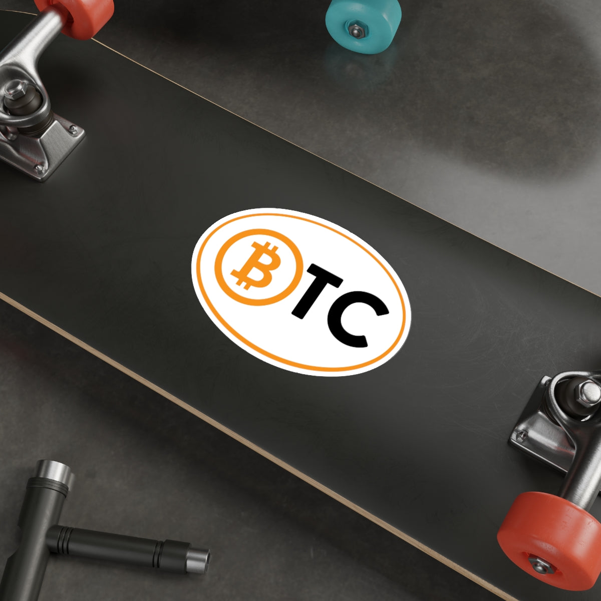 BTC #5 Oval Stickers