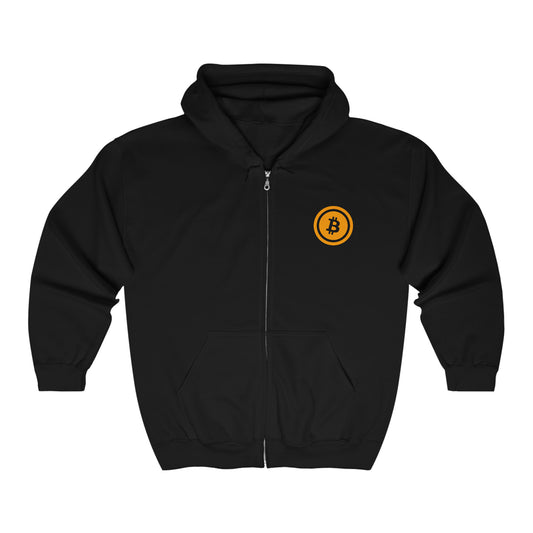 Bitcoin Heavy Blend™ Full Zip Hooded Sweatshirt, BTC5