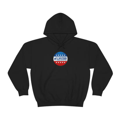 I Voted Pro-Crypto Hooded Sweatshirt