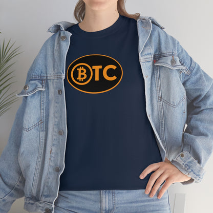 BTC Oval #5 Cotton T-Shirt, Blackout Version