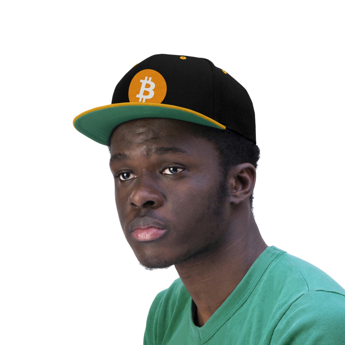 BTC2 Bitcoin Flat Bill Hat, Four Colors