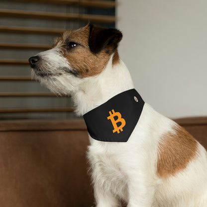 Bitcoin Pet Bandana Collar, BTC3