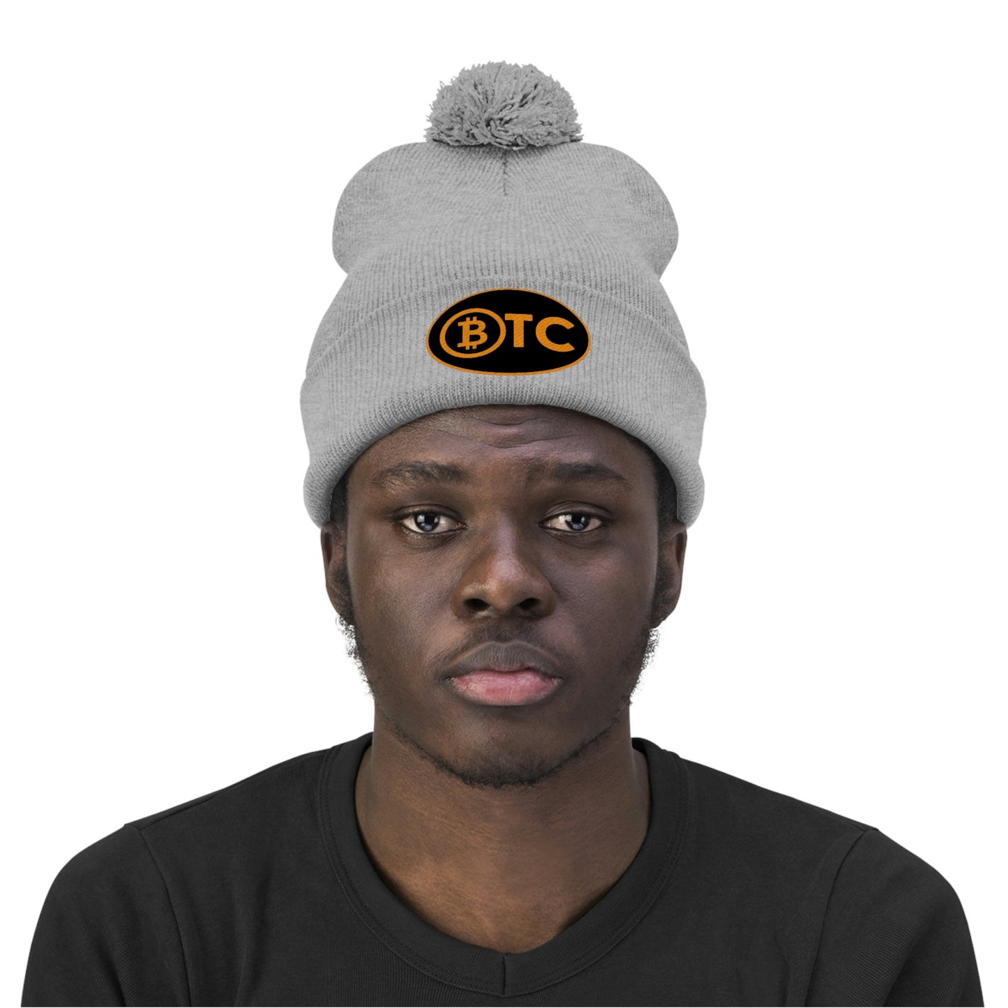 BTC Oval #5 Pom Pom Beanie