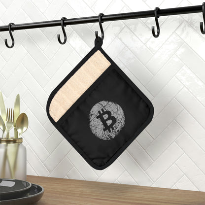 Bitcoin Pot Holder with Pocket, BTC7