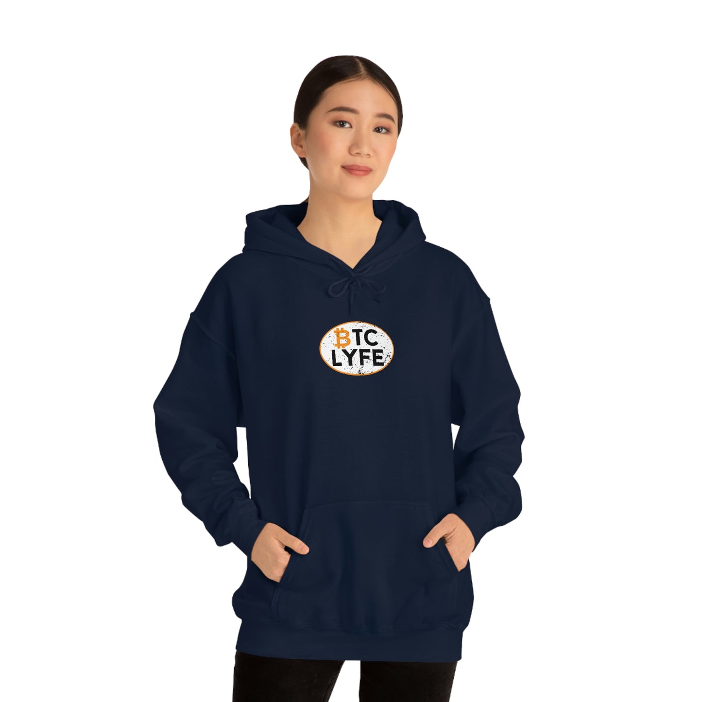 Bitcoin LYFE Oval Hoodie