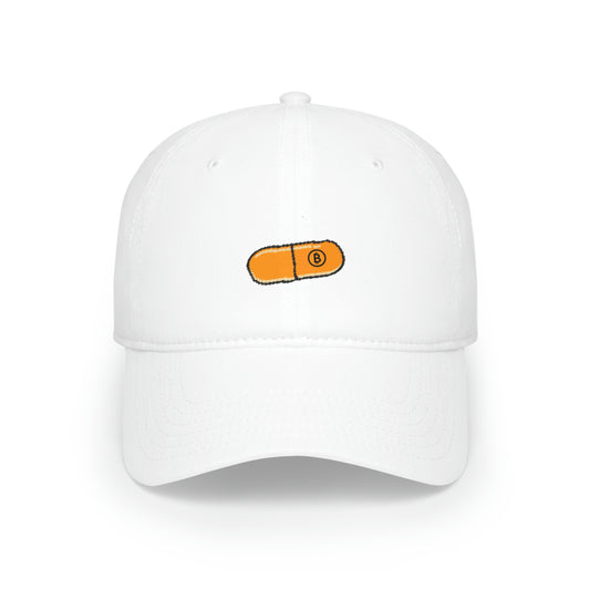 Orange Pill #2 Low Profile Baseball Cap