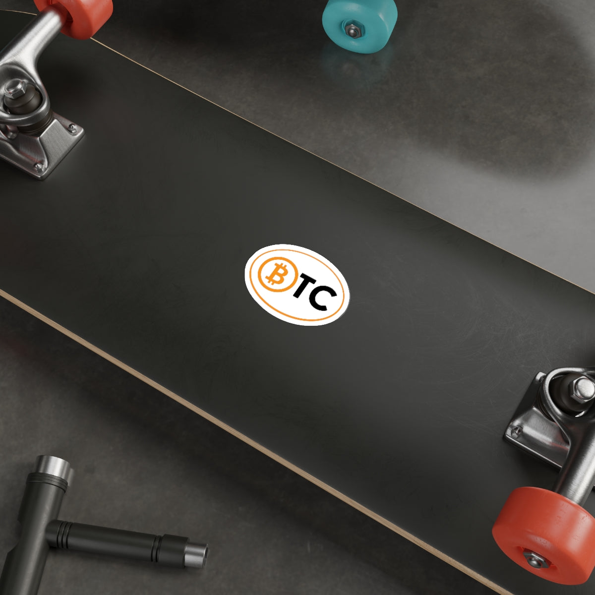 BTC #5 Oval Stickers