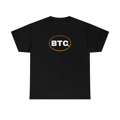 BTC Oval #3 Cotton T-Shirt, Blackout Version