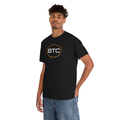 BTC Oval #1 Cotton T-Shirt, Blackout Version