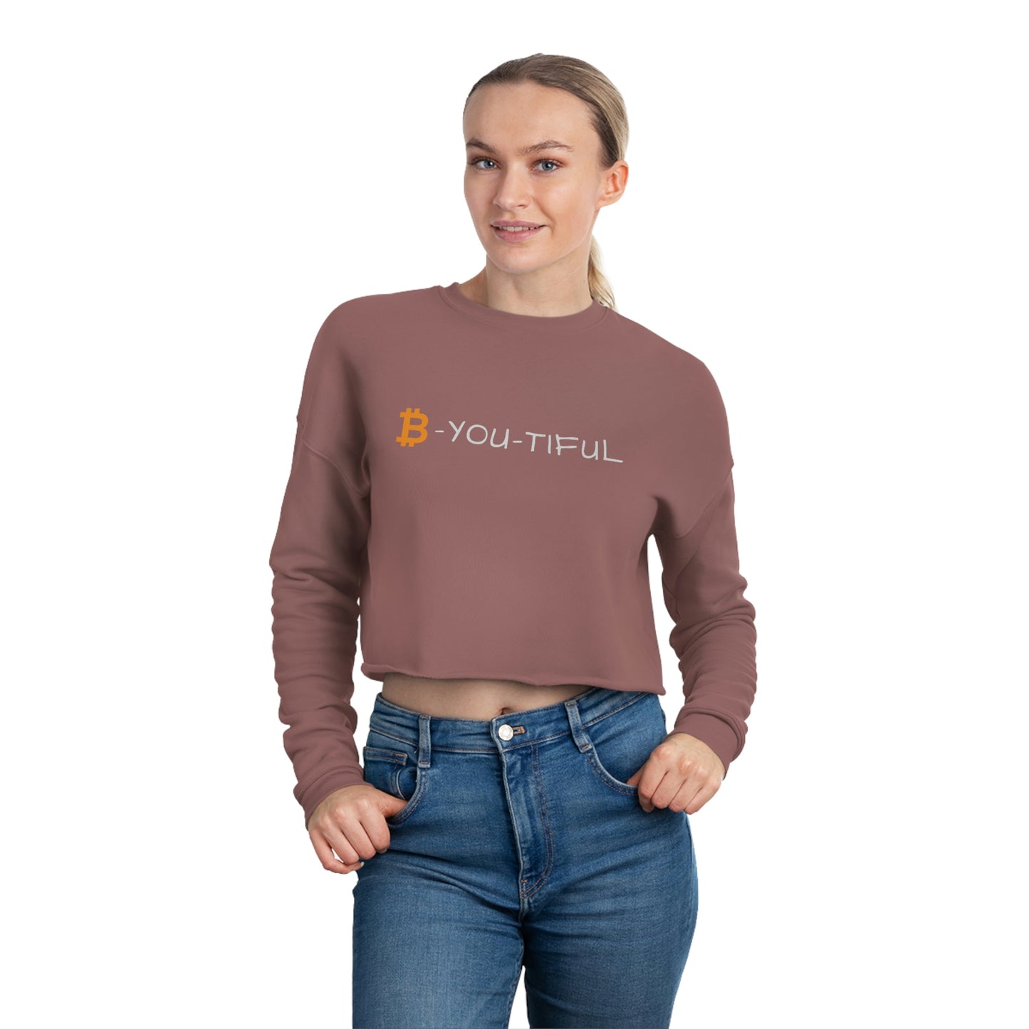 B-You-Tiful Women's Cropped Sweatshirt