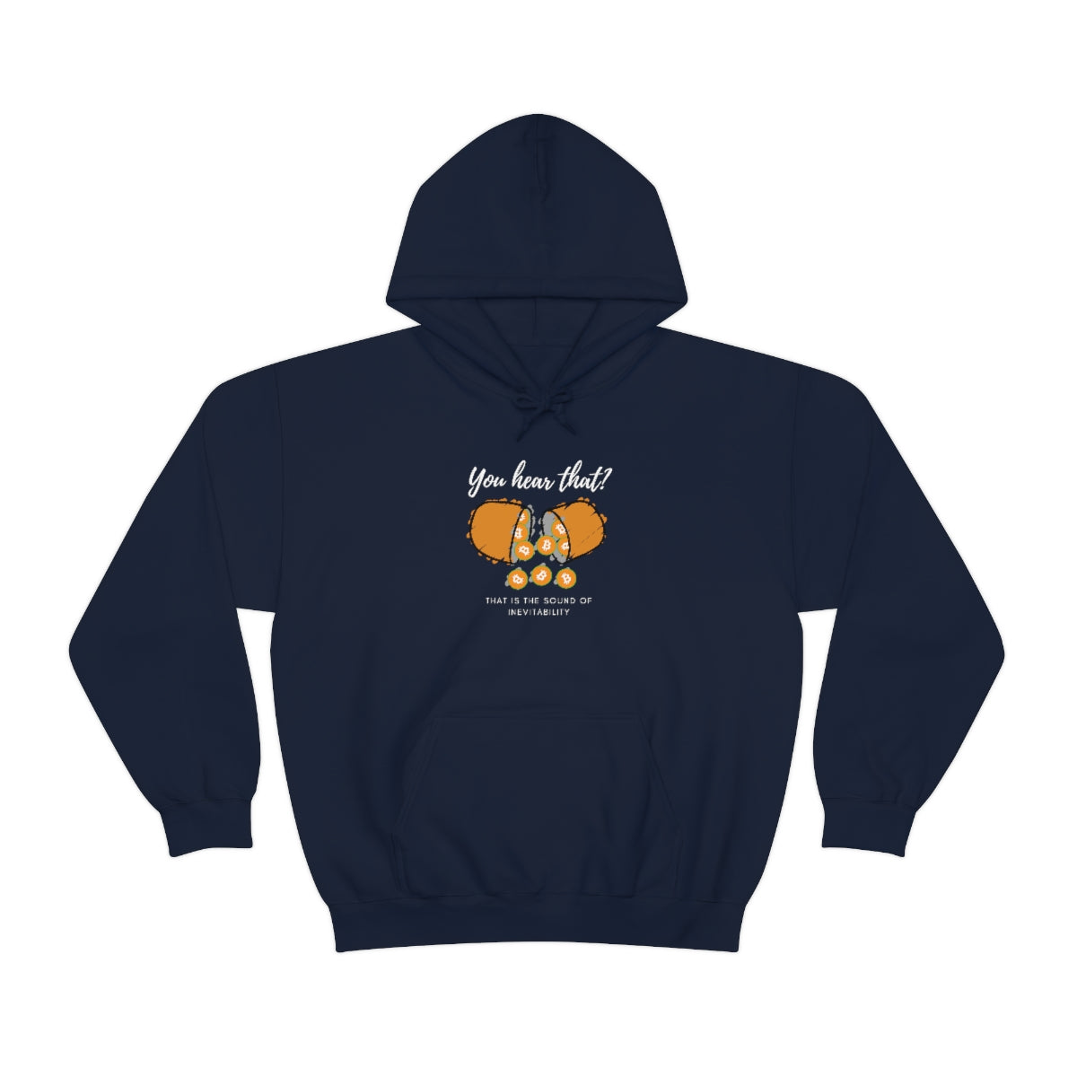 Inevitable Orange Pill Hooded Sweatshirt