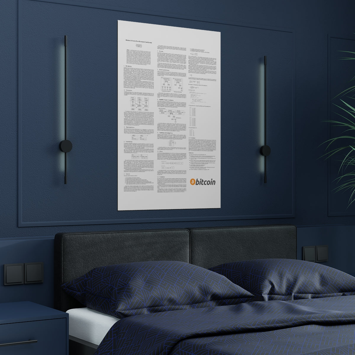 Bitcoin White Paper Satin Poster (300gsm)