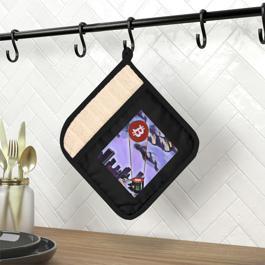 The B Signal Pot Holder with Pocket