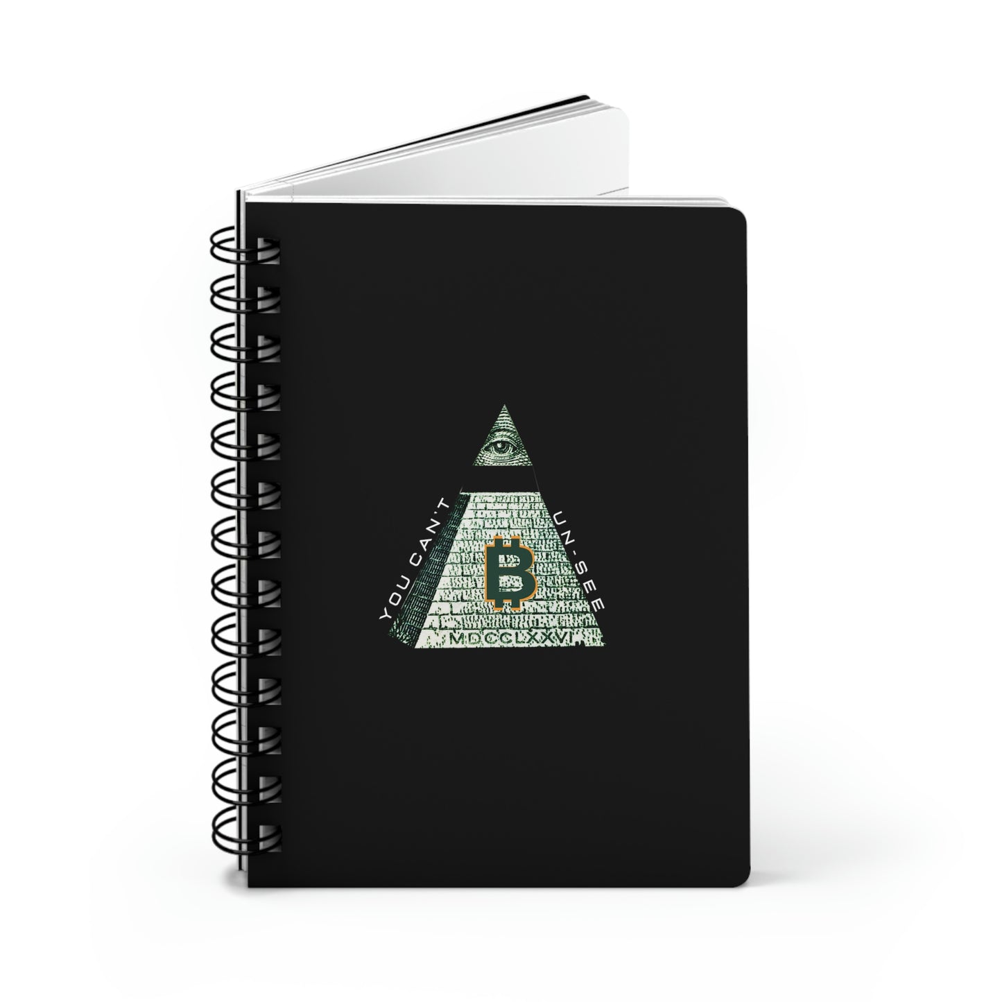 Bitcoin LYFE Spiral Bound Journal, Can't Unsee