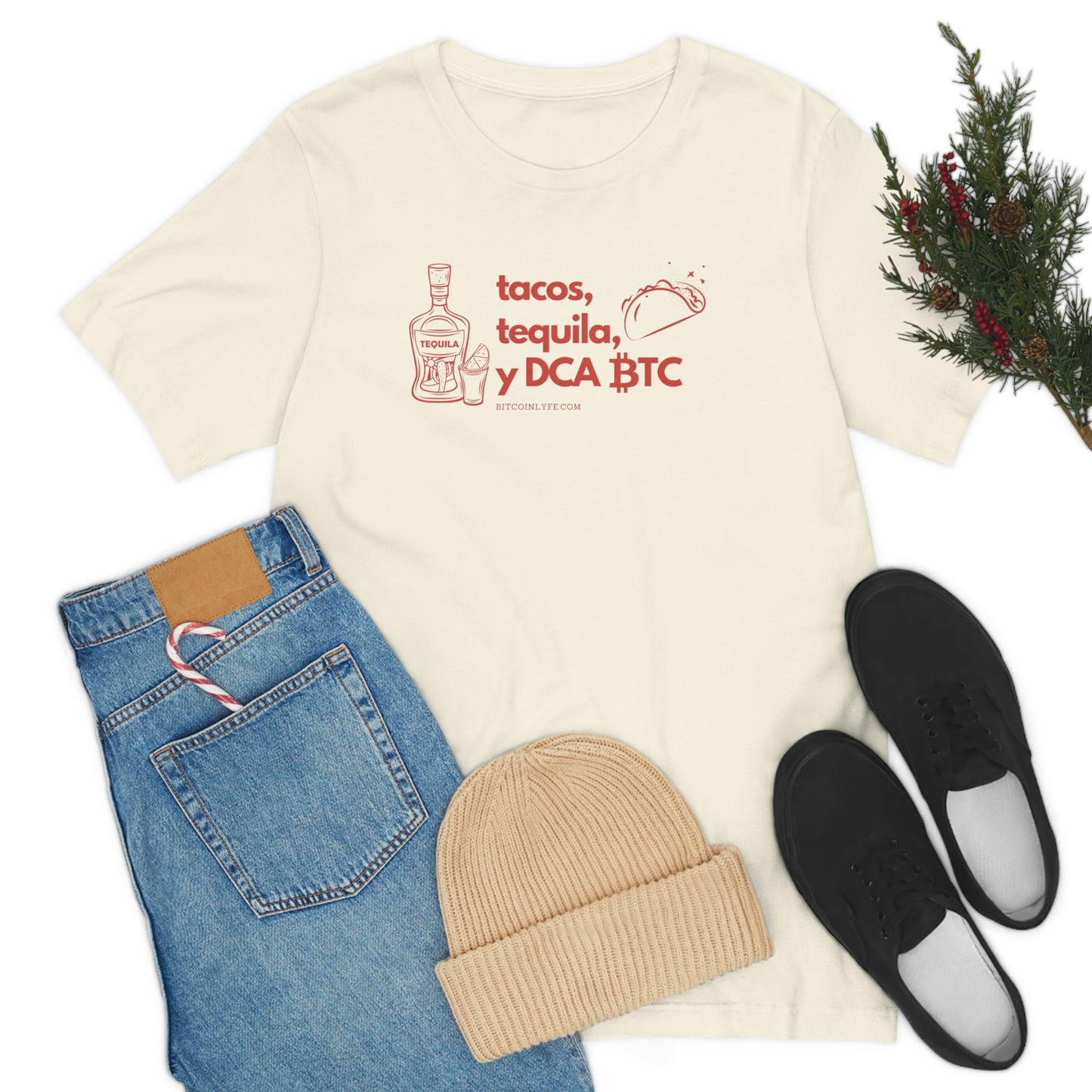 DCA BTC, Tacos, and Tequila T-Shirt - Light