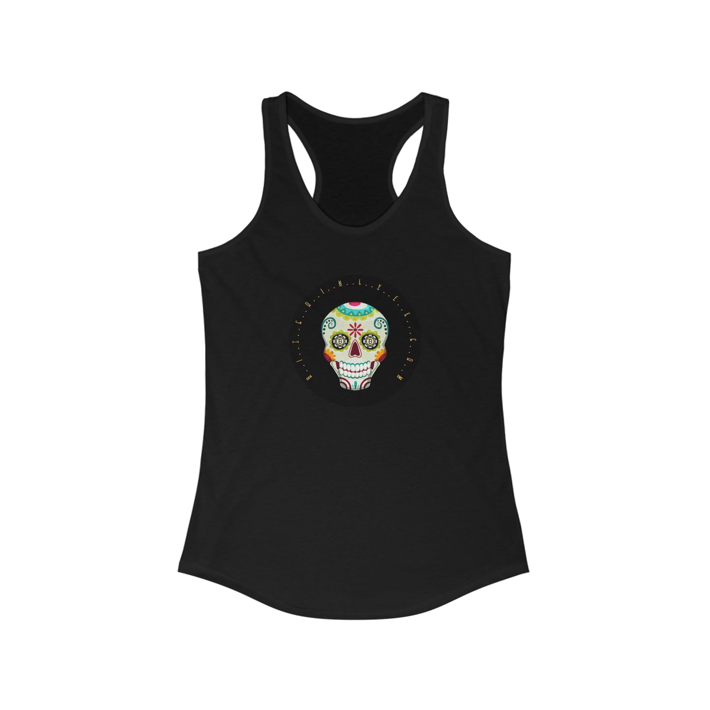 Día de los Muertos BTC Women's Racerback Tank, Quince