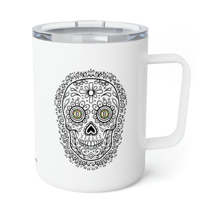 Día de los Muertos BTC 10oz Insulated Coffee Mug, Tres