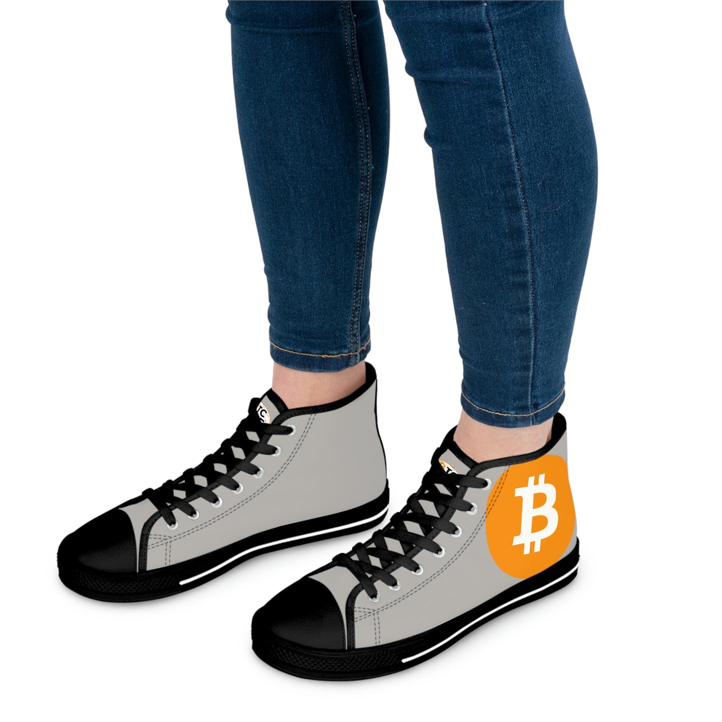 Bitcoin Women's High Top Sneakers, BTC2