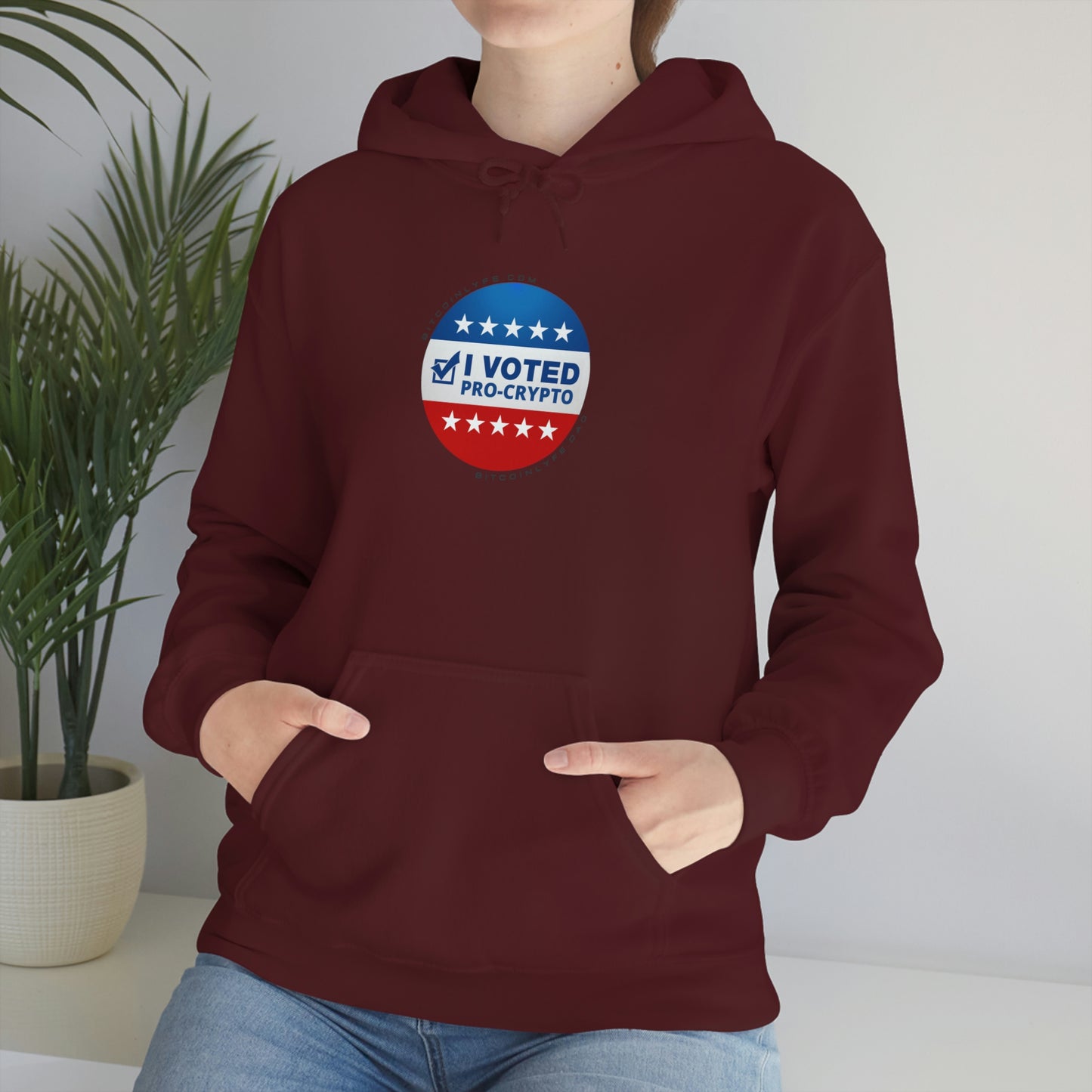 I Voted Pro-Crypto Hooded Sweatshirt